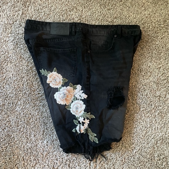 SikSilk Denim Shorts Sz Large 34/34 - Picture 2 of 2